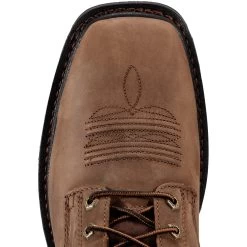 Ariat® Men's Cascade Wide Square Toe Alamo Brown Work Boots 10011917 -ARIAT Cowboy Gear 10011917 toe