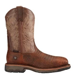 Ariat® Men's WorkHog Brown Croco Print Composite Toe Boots 10017416 -ARIAT Cowboy Gear 10017416 side11
