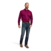 Ariat® Men's Solid Twill Magenta Purple Button Down Shirt 10042078 -ARIAT Cowboy Gear 10028729b