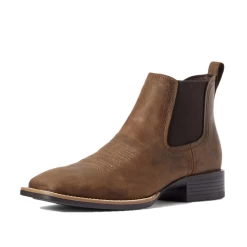 Ariat® Men's Booker Ultra Distressed Tan Square Toe Boots 10031452 -ARIAT Cowboy Gear 10031452a