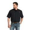 Ariat® Men's VENTTEK™ Woven Black Button Down Shirt 10034960 2 Ariat® Men's VENTTEK™ Woven Black Button Down Shirt 10034960 -ARIAT Cowboy Gear 10034960a