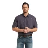 Ariat® Men's VENTTEK™ Woven Charcoal Grey Button Down Shirt 10034961 -ARIAT Cowboy Gear 10034961c