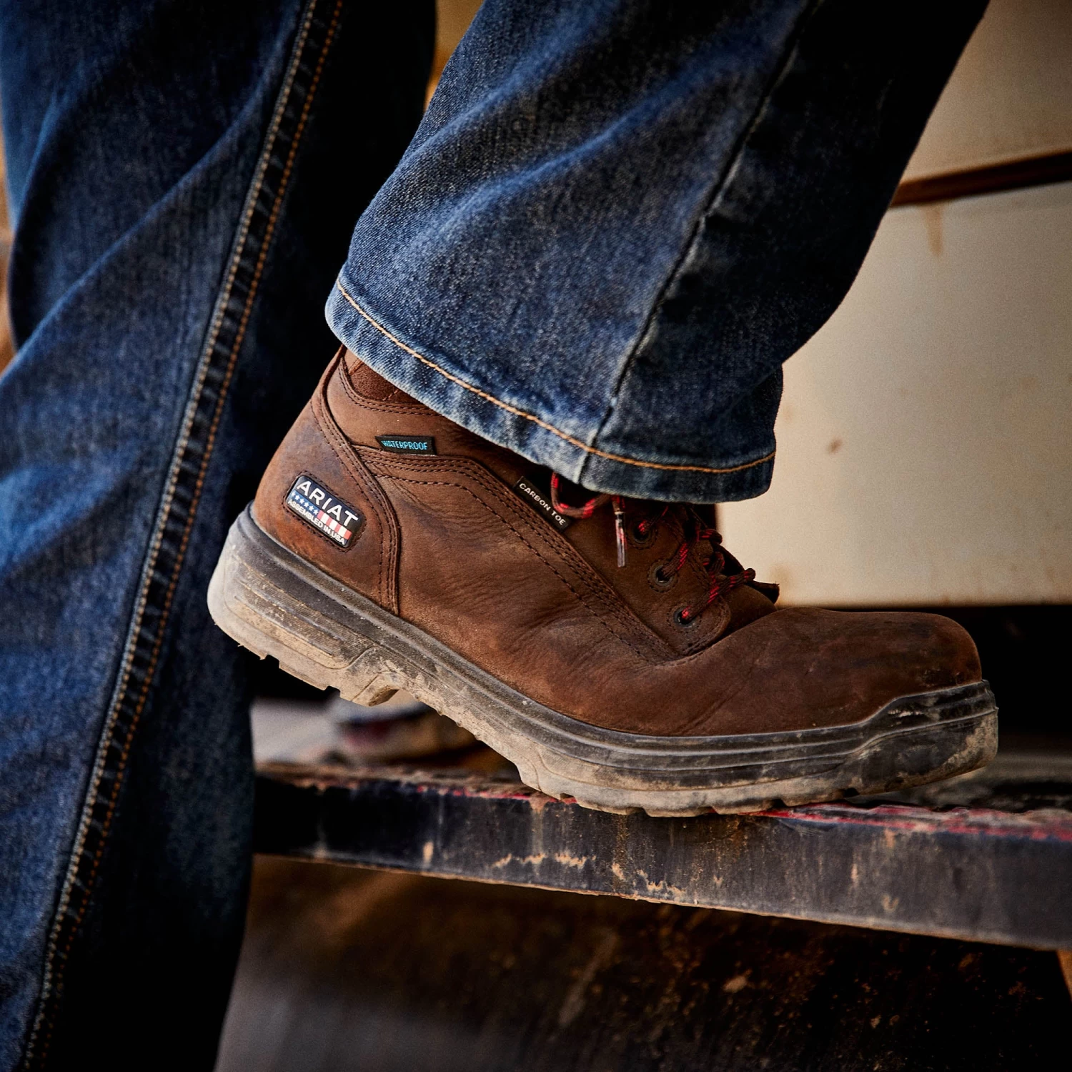 Ariat Men's Turbo 6" USA Assembled H2O Carbon Toe Work Boots 10036739 4 Ariat Men's Turbo 6" USA Assembled H2O Carbon Toe Work Boots 10036739 - Image 2