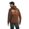 Ariat® Men's Patriot 2.0 Dark Brown Hoodie 10037270 2 Ariat® Men's Patriot 2.0 Dark Brown Hoodie 10037270 -ARIAT Cowboy Gear 10037270B