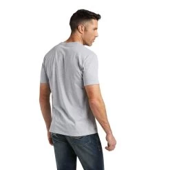 Ariat® Men's Dusk Fill Athletic Heather Short Sleeve T-Shirt 10038180 -ARIAT Cowboy Gear 10038180 back