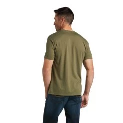 Ariat® Men's Desert Scape Military Heather Short Sleeve T-Shirt 10038195 -ARIAT Cowboy Gear 10038195 back