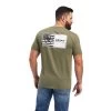 Ariat® Men's Flag Military Heather Short Sleeve Tee Shirt 10038464 -ARIAT Cowboy Gear 10038464 front