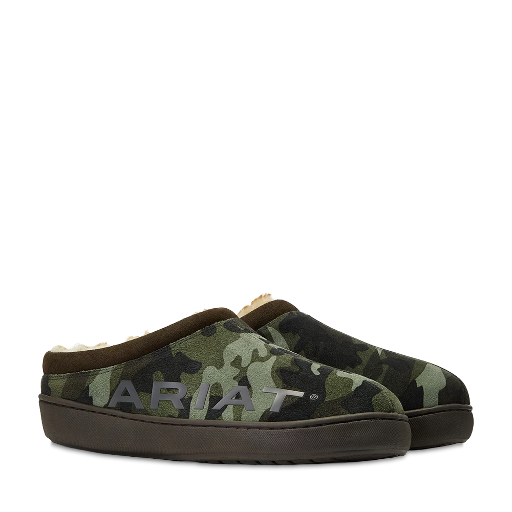 Ariat® Men's Logo Hooded Back Clog Slipper 10039068 3 Ariat® Men's Logo Hooded Back Clog Slipper 10039068