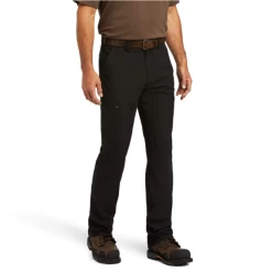 Ariat® Men's Rebar M5 Work Flow Black Straight Leg Pants 10039289 -ARIAT Cowboy Gear 10039289 2