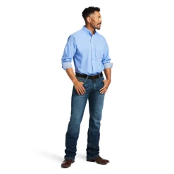 Ariat® Men's Reyjavik Pinpoint Oxford Classic Fit Shirt 10039341 -ARIAT Cowboy Gear 10039341C