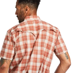 Ariat Men's VenTEK™ Western Baked Clay Plaid Button Down Shirt 10039571 -ARIAT Cowboy Gear 10039571 3