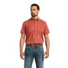 Ariat Men's Fitted Venttek™ Marsala Western Snap Shirt 10040456 -ARIAT Cowboy Gear 10040456 front