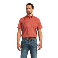 Ariat Men's Fitted Venttekâ„¢ Marsala Western Snap Shirt 10040456