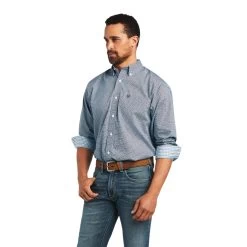 Ariat Men's Yoel Classic Long Sleeve Odyssey Gray Button Down Shirt 10040538