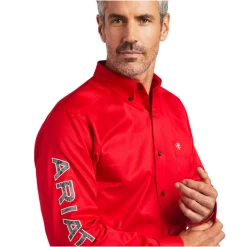 Ariat® Men's Casual Team Logo Southwest Red Button Down Shirt 10040702 -ARIAT Cowboy Gear 10040702C