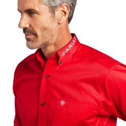 Ariat® Men's Casual Team Logo Southwest Red Button Down Shirt 10040702 -ARIAT Cowboy Gear 10040702D