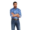 Ariat® Men's Relentless Headway Dutch Blue Button Down Shirt 10040714 -ARIAT Cowboy Gear 10040714A