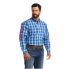 Ariat® Men's Cerulean Blue Pro Series Button Down Shirt 10040786 -ARIAT Cowboy Gear 10040786a
