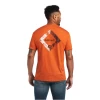 Ariat® Men's Diamond Wood Short Sleeve Adobe Heather T-Shirt 10040875 1 Ariat® Men's Diamond Wood Short Sleeve Adobe Heather T-Shirt 10040875 -ARIAT Cowboy Gear 10040875A