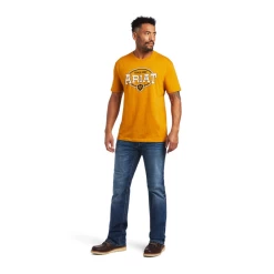 Ariat® Men's 93 Shield Yellow T-Shirt 10040880 -ARIAT Cowboy Gear 10040880C