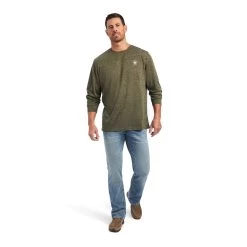 Ariat Men's Olive Charger Camo Flag T-Shirt 10040993 7 Ariat Men's Olive Charger Camo Flag T-Shirt 10040993 -ARIAT Cowboy Gear 10040993 full