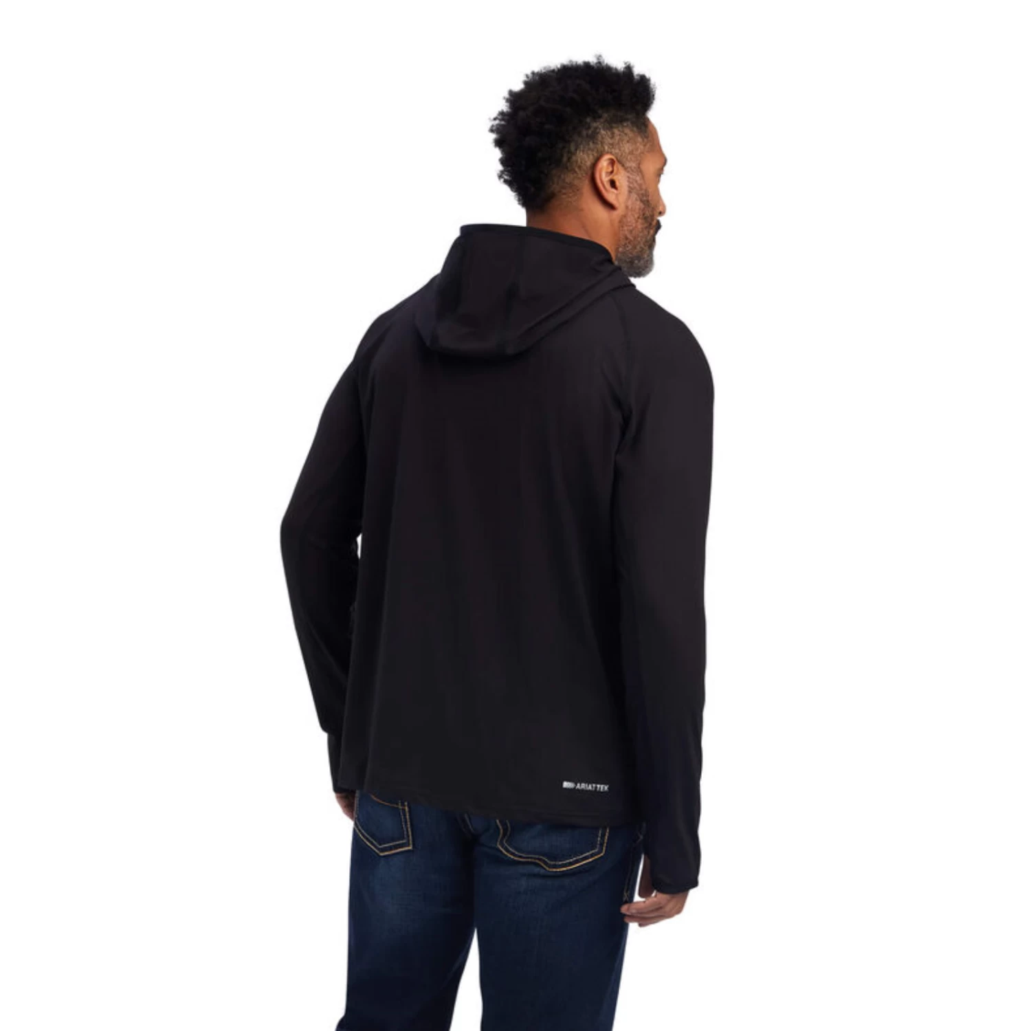 Ariat® Men's Black Cornell Base Layer Hoodie 10040999 4 Ariat® Men's Black Cornell Base Layer Hoodie 10040999 - Image 2