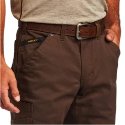 Ariat® Men's Rebar M5 DuraStretch™ Washed Twill Dungaree Pants 10041064 -ARIAT Cowboy Gear 10041064b