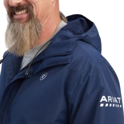Ariat® Men's Rebar Stormshell Waterproof Navy Jacket 10041405 8 Ariat® Men's Rebar Stormshell Waterproof Navy Jacket 10041405 -ARIAT Cowboy Gear 10041405b