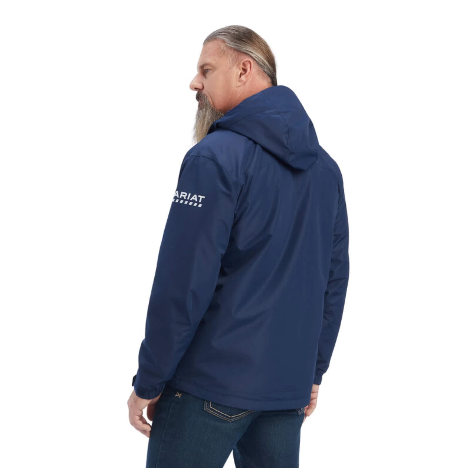 Ariat® Men's Rebar Stormshell Waterproof Navy Jacket 10041405 4 Ariat® Men's Rebar Stormshell Waterproof Navy Jacket 10041405 - Image 2