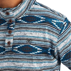 Ariat® Men's Wesley Grey Serape Pullover Sweater 10041413 -ARIAT Cowboy Gear 10041413b