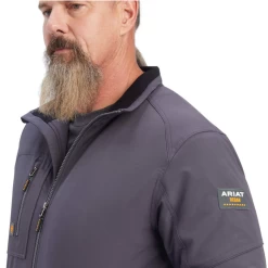Ariat® Men's Rebar Dri-Tek DuraStretch Insulated Grey Jacket 10041501 -ARIAT Cowboy Gear 10041501b