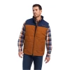 Ariat® Men's Crius Insulated Chestnut & Navy Vest 10041524 -ARIAT Cowboy Gear 10041524a
