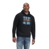 Ariat® Men's Black Serape Pullover Hoodie 10041711 1 Ariat® Men's Black Serape Pullover Hoodie 10041711 -ARIAT Cowboy Gear 10041711a