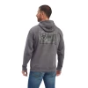 Ariat® Men's EST Block Charcoal Grey Pullover Hoodie 10041723 -ARIAT Cowboy Gear 10041723b