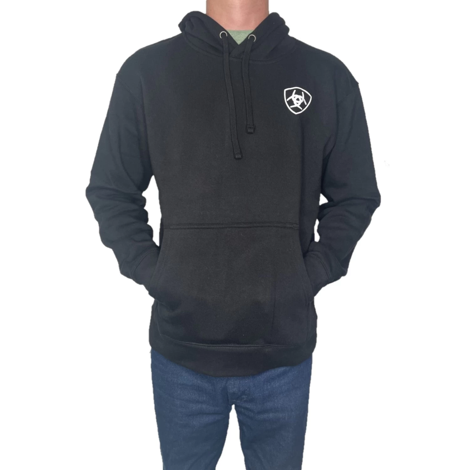 Ariat® Men's Camo Flag Black & Green Hoodie10041729W 4 Ariat® Men's Camo Flag Black & Green Hoodie10041729W - Image 2