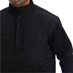 Ariat® Men's Charcoal Caldwell Reinforced Snap Sweater 10041732 -ARIAT Cowboy Gear 10041732b