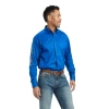 Ariat® Men's Team Logo Twill Turkish Sea Button Down Shirt 10042179