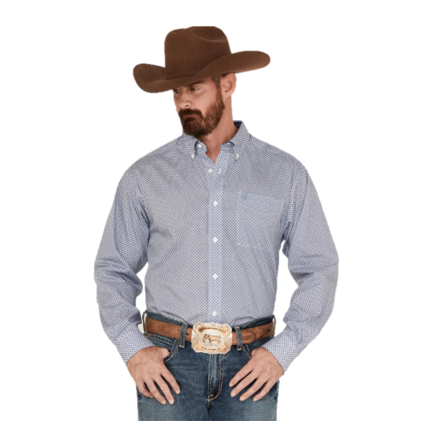 Ariat® Men's Wrinkle Free Isaac White Button Down Shirt 10042324 3 Ariat® Men's Wrinkle Free Isaac White Button Down Shirt 10042324