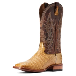 Ariat® Men's Brown Gunslinger Caiman Square Toe Boots 10042476 -ARIAT Cowboy Gear 10042476c