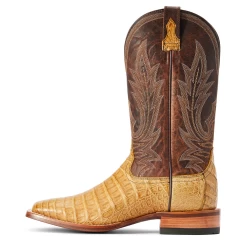 Ariat® Men's Brown Gunslinger Caiman Square Toe Boots 10042476 -ARIAT Cowboy Gear 10042476d