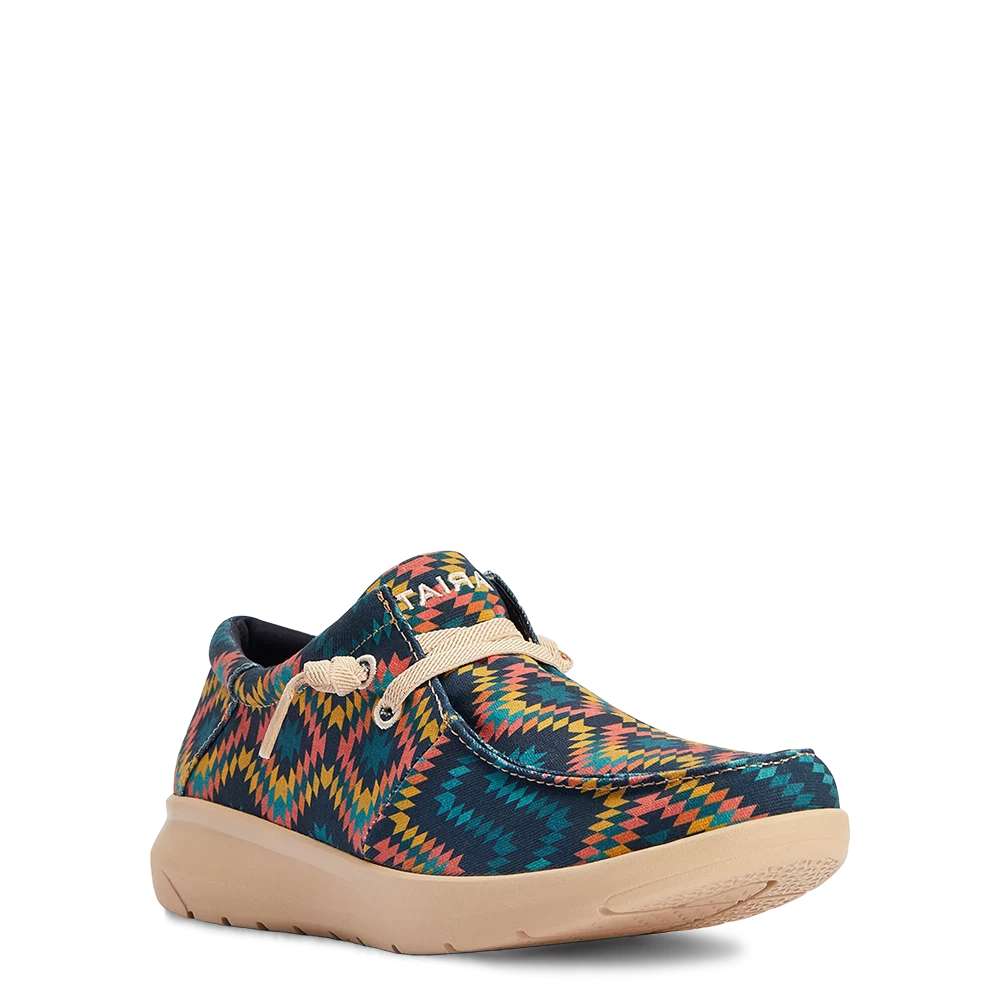 Ariat® Men's Hilo Stretch Lace Blue Aztec Slip On Shoes 10042502 3 Ariat® Men's Hilo Stretch Lace Blue Aztec Slip On Shoes 10042502