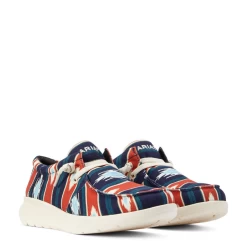 Ariat® Men's Hilo Flex Chimayo Cristo Navy Slip On Shoes 10042581 -ARIAT Cowboy Gear 10042581b