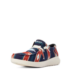 Ariat® Men's Hilo Flex Chimayo Cristo Navy Slip On Shoes 10042581 -ARIAT Cowboy Gear 10042581g