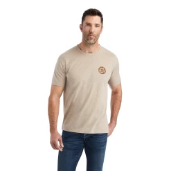 Ariat® Men's Star Oatmeal Heather Graphic T-shirt 10042762 -ARIAT Cowboy Gear 10042762a