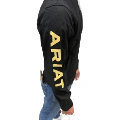 Ariat® Men's New Team Softshell Black & Gold Jacket 10043054 -ARIAT Cowboy Gear 10043054 2