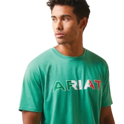 Ariat® Men's Viva Mexico Independent SMU Green T-Shirt 10043067 8 Ariat® Men's Viva Mexico Independent SMU Green T-Shirt 10043067 -ARIAT Cowboy Gear 10043067 3