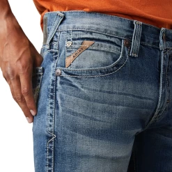 Ariat® Men's M8 Modern Medium Wash Slim Leg Jeans 10043185 -ARIAT Cowboy Gear 10043185d