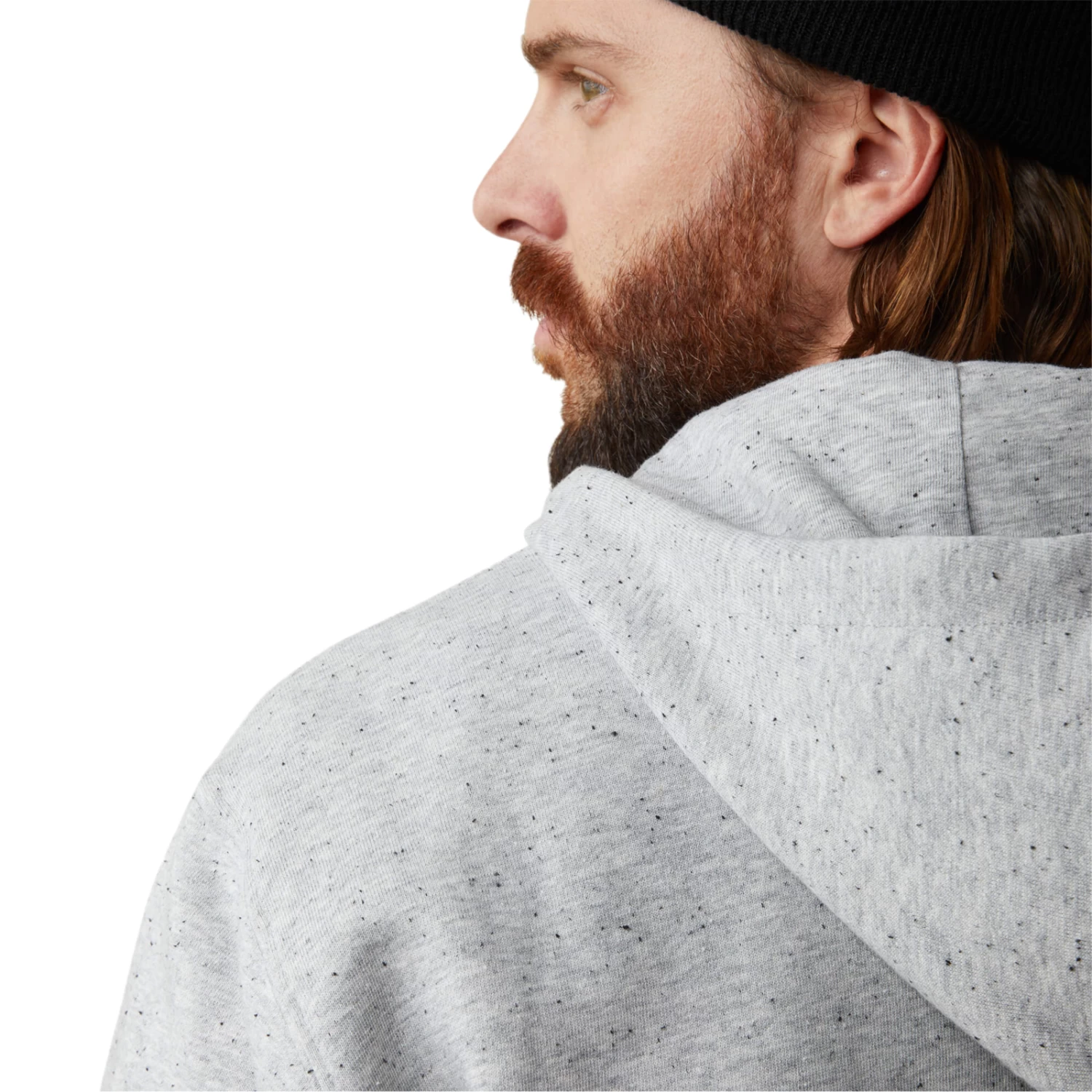 Ariat® Men's Rebar Workman 1/4 Zip Heather Grey Hoodie 10043367 6 Ariat® Men's Rebar Workman 1/4 Zip Heather Grey Hoodie 10043367 - Image 4