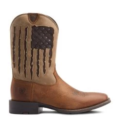 Ariat® Men's Sport My Country VentTEK™ Faithful Brown Boots 10044564 -ARIAT Cowboy Gear 10044564 side11
