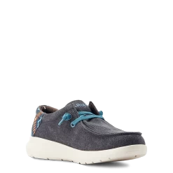 Ariat® Men's Hilo 2.0 Stretch Charcoal Blue & Aztec Blue Casual Shoes 10044586